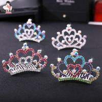 มงกุฎที่ละเอียดอ่อนของนางฟ้า TAZ1345ยางรัดผม Rhinestone Tiara น่ารักเครื่องประดับผมโลหะผสมหวีเด็กผู้หญิงเด็กน้อยกิ๊บติดผมเด็กเด็กกิ๊ฟติดผม