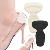 T-Shaped Heel Stickers Sneakers Heel Protection Pads Pain Relief Shoe Size Reducer Half Cushion Heel Inserts Shoe Foot Care Pad