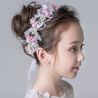 Beautiful Headdress Flower Headband White Pearl Head Adult Childrens Garland