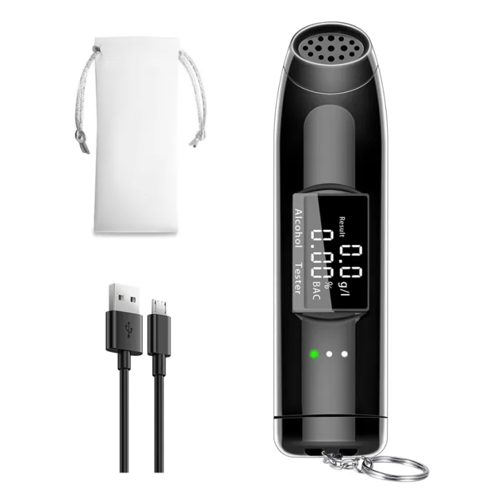 Alcohol Breathalyser, Portable Rechargeable Breathalyser With Digital
