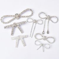 【CW】 Rhinestone Bow Exquisite Brooch French Buckle Super Diy Decorations Clothing Shoes Accessories