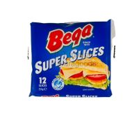 BEGA SUPER SLICES 250g.(12 SLICES ) เบก้า เชดด้าชีสแบบสไลด์ 250 กรัม ( 12 แผ่น) นำเข้าจากออสเตรเลีย