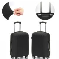 1PC Black Luggage Cover High Elastic Thick Durable Dustproof Suit Case Protector 3 Sizes Invisible Zipper Bag Travel Accessories