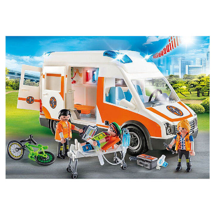 playmobil ambulance with lights and sound