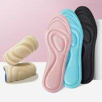 4D Memory Foam Orthopedic Insoles For Shoes Nano Antibacterial Shoe Cushion Sweat Absorption Insert Sport Shoes Running Pads