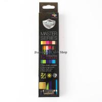 Master Art มาสเตอร์อาร์ต ดินสอสี สีไม้ 2 หัว 6 แท่ง 12 สี รุ่นมาสเตอร์ซีรี่ย์(MASTER SERIES)