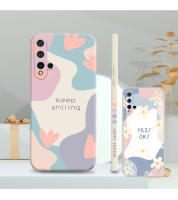 ดอกไม้ Huawei Y6 Pro 2019 Y6P ยิ้มนุ่มซิลิโคนสำหรับ Huawei Y7A Nova 7i Nova 3i Nova 5T Y9S Y9 Prime 2019แฟชั่นยิ้มใช่ OK รูปแบบซิลิโคน [COD]