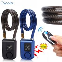 【LZ】卍  Cycala Bike Motocicleta Bloqueio Alarme 110dB Bloqueio do cabo impermeável assaltante bicicleta com controle remoto