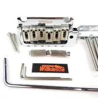 Wilkinson 2 Post Point Chrome Silver Double Swing Electric Guitar Tremolo  Bridge For Strat And Suhr Guitar WOV08