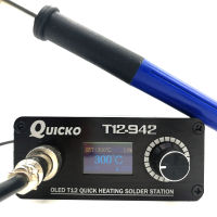 QUICKO MINI T12 STC OLED Digital soldering station 942 electronic soder iron with 9501 handle Welding tools