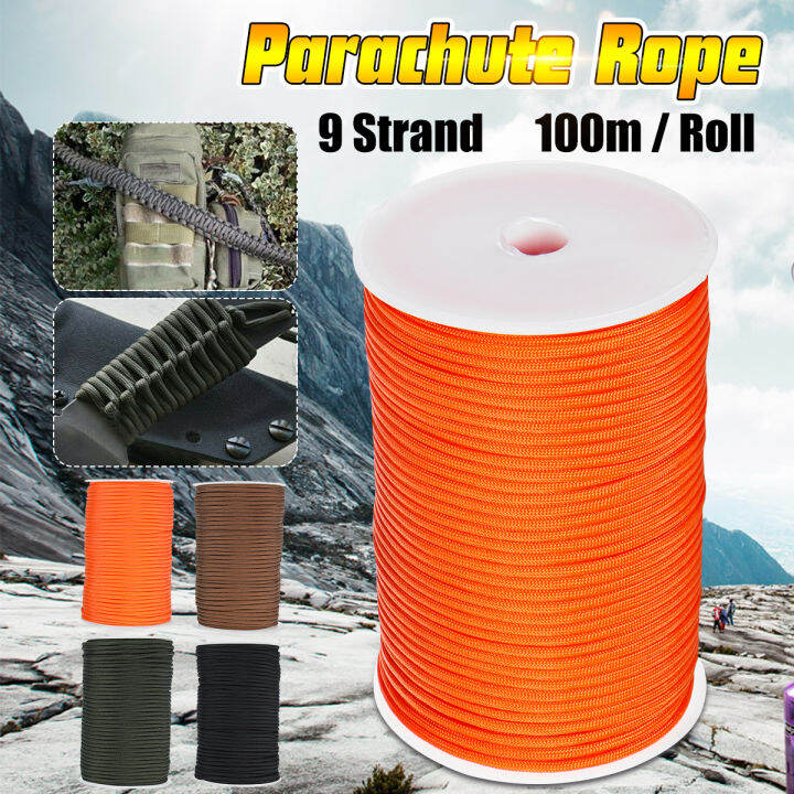 Paracord Rope 100m Climbing Cord Outdoor Camping Ropes Nylon String