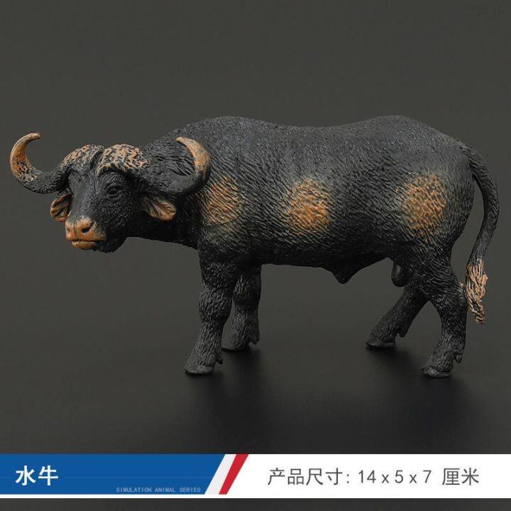 solid-simulation-animal-model-of-wild-animal-toy-cow-buffalo-buffalo-bull-cattle-yak