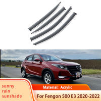 สำหรับ Fengon 500 E3 DFSK Seres 3 Ix3 2020 ~ 2022 4x รถหน้าต่าง Visor กันสาด Sun Rain Deflector Shelters Shades Guard อุปกรณ์เสริม