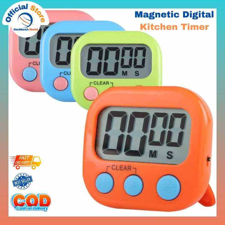 GenMerch World Multipurpose Digital Timer Countdown Timer Kitchen Alarm