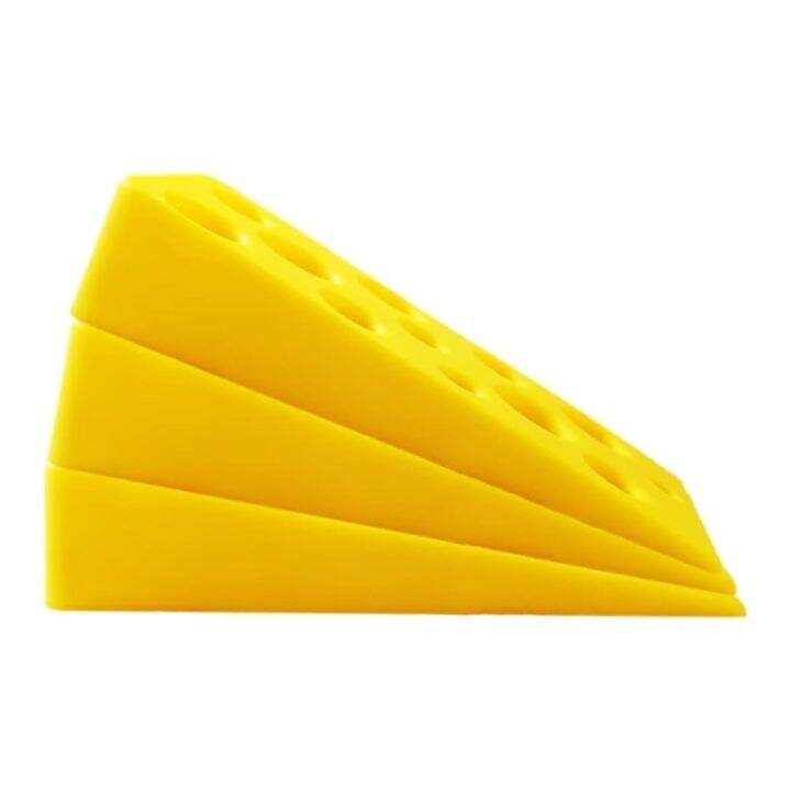 ☢ Creative Silicone Cheese Door Stop Bottom Door Open for Classroom Office Home Door Stop Door