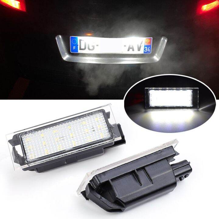 2ชิ้นไฟป้ายทะเบียน-led-canbus-สำหรับ-renault-megane-2-3-master-2-laa-3-vel-satis-clio-iii-iv-espace-โคมไฟแผ่นตัวเลข