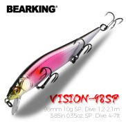 BEARKING Mồi Câu Cá Tuế Chuyên Nghiệp 9.8 M Lặn Biển 10G SP Lặn 2.1M Mồi