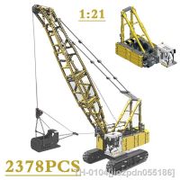 ♦ jiozpdn055186 Escavadeira De Guindaste Esteira Controle Remoto Brinquedo Montagem Difícil Cabeça Reboque Palete MOC-17193 MOC-17382