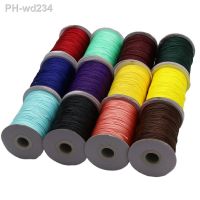 10m/lot 1mm Korean Waxed Cotton Cord Thread Cord String Strap Necklace Rope Bead DIY Bracelet Rope For Jewelry Making Findings