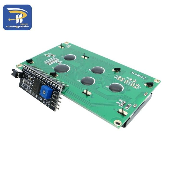 2023-hot-baoqingli0370336-2004-20x4-2004a-หน้าจอสีฟ้าชุด-hd44780สำหรับ-arduino-diy-อักขระ-lcd-w-iic-i2c-โมดูลสายเชื่อมต่ออนุกรม