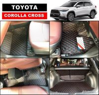 พรมปูพื้นรถยนต์ 6D TOYOTA COROLLA CROSS พรม6D QX สวยงาม รวมแผ่นท้าย ปิดเบาะ เต็มคัน 6ชิ้น