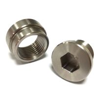 Oxygen Sensor Bung Plug Nut Mounting Cap Kit Plug Nut Plug Wideband Nut Fitting Weld Bungs M18X1.5 Fits for Car