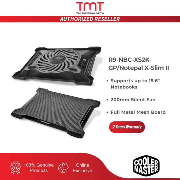 Cooler Master Notepal X Slim Ii Cooler 900 Rpm Cooling Pad Lazada