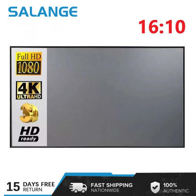 Salange หน้าจอโปรเจคเตอร์ Salange สำหรับ YG300 XGIMI H3 DLP LED Video Projector 16: 10 100 หน้าจอโปรเจคเตอร์ผ้าสะท้อนแสง 120 นิ้ว