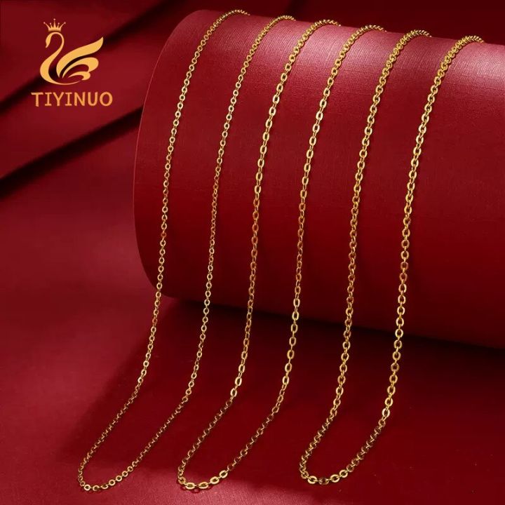 tiyinuo-สร้อยสายโซ่แท้18k-ของผู้หญิงแฟชั่นคลาสสิกปาร์ตี้เครื่องประดับที่งดงามของขวัญการหมั้น-au750แท้บริสุทธิ์
