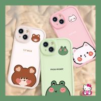 เคสโทรศัพท์มือถือแบบนิ่ม ลายการ์ตูนกบ หมี แมวน่ารัก สําหรับ Vivo Y22 Y20 Y35 Y21 Y12 Y36 Y16 Y17 Y22s Y91C Y91 Y11 Y30 Y12i Y15s Y02 Y20s Y21s Y31 Y33s V25E Y15 Y51 V23 V23E V25 Y21A Y15A