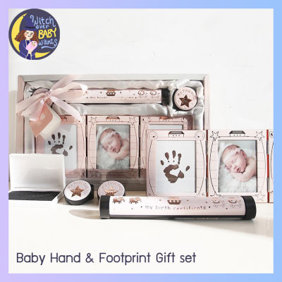Baby Hand &amp; Footprint Gift set ที่ปั้มเท้าเด็ก ปั้มรอยมือรอยเท้า เด็กแรกเกิด แบบหมึกพิมพ์