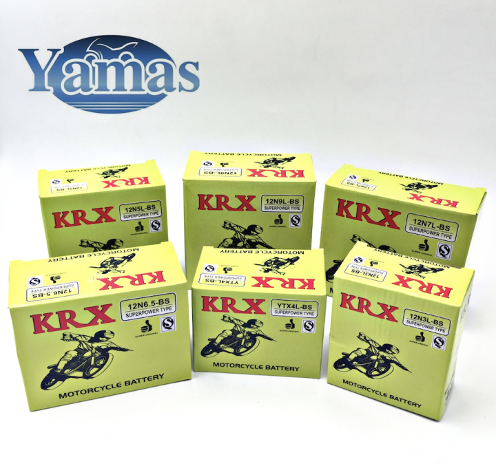 KRX MOTORCYCLE BATTERY 3L/4L/5L/6.5L/7L/9L/3A/5A/7A battery charger motorcycle accessories