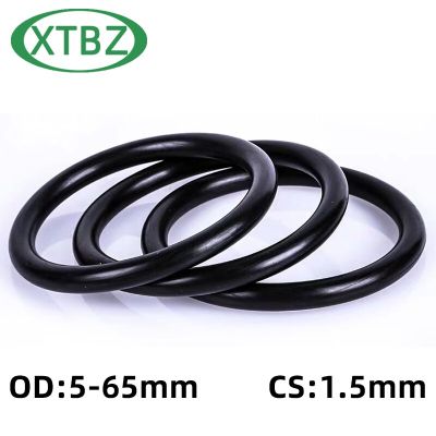 CS 1.5mm OD5-65mm NBR Rubber O Ring O-Ring Oil Sealing Gasket Automobile Sealing Gas Stove Parts Accessories