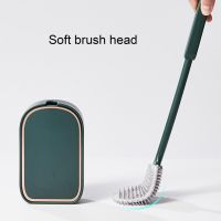 ✿ 1 Set Toilet Brush Modern TPR Bristles Detachable Household Supplies Toilet Cleaning Brush Toilet Brush Holder