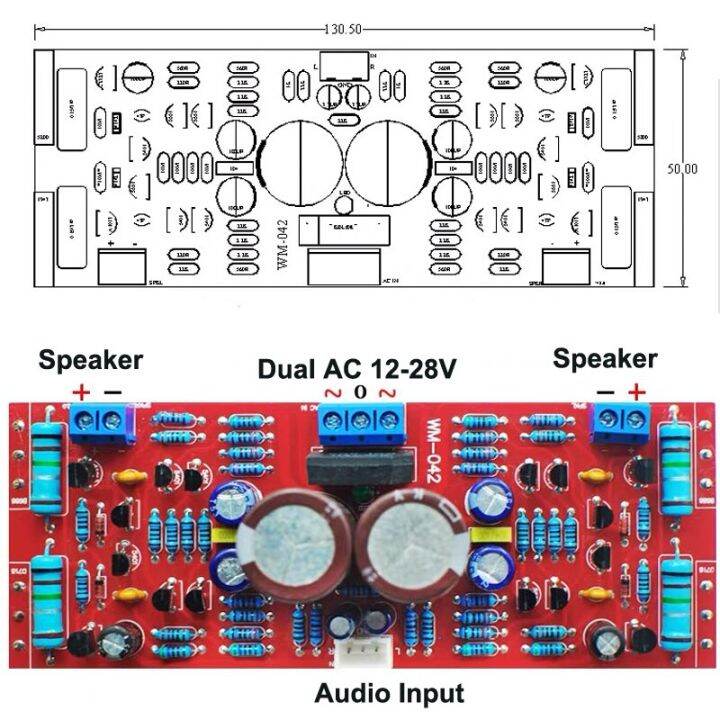 DIY Kit A1943/C5200 Tube Amplifiers Audio Board Dual AC1228V High