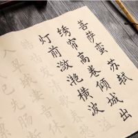 dfh✾✖  Ou Copybooks Medium Regular Offical Script Copybook Chinese Calligraphy Beginners Cuaderno Para Copiar