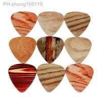 SOACH 50pcs/Lot 0.46/0.71/1.0mm Bass Guitar picks pick instrument Accessories Acoustic ukulele Parts Wood grain style