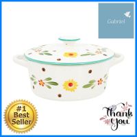 ชามมีหู พร้อมฝา KECH PORCELAIN 9 นิ้ว CHRYSANPORCELAIN BOWL WITH HANDLES AND LID KECH 9IN CHRYSAN **คุ้มที่สุดแล้วจ้า**