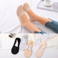 4 Pairs New Arrivals Women Socks Girls Summer Socks Lace Flower Short Sock Antiskid Ankle Causal Invisiable Socks New 5 colors