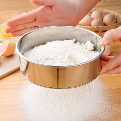 Stainless Steel Mesh Flour Sifting Sifter Sieve Strainer Cake Baking Household Kitchen Tools