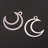 20pcs Silver Color Hollow Moon Charms Half Months Pendants For DIY Handmade Jewelry Making Accessorie DIY accessories and others