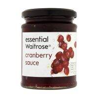 [Free Shipping! Waitrose Essential Cranberry Sauce 305g. Product of United Kingdom | Cash on Delivery] จัดส่งฟรี! เวทโทรส เอสเซนเชี่ยลซอส สำหรับราดอาหารรสแครนเบอร์รี่ 305กรัม | เก็บเงินปลายทาง