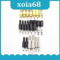 xoia68 Shop 2pcs 3.5mm to 6.5mm female Male Audio Connector Adapter RCA Stereo Jack Plug For Aux Speaker Cable Headphone