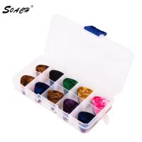 SOACH 50pcs Acoustic Guitar Pick Plectrums + 1 Plastic bass guitar Picks Box Case stringed instrument paddle parts Guitar Bass Accessories