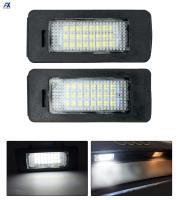 2 PCS ป้ายทะเบียน Led จำนวนผู้ถือแผ่นโคมไฟไม่มีข้อผิดพลาดสำหรับ Audi A1 A4 B8 A5 S5 S6 A7 Q5 TT TTS 2D สำหรับ VW Golf Jetta