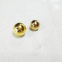 〖Maximus metals〗 Golden Pearl Phere ลูกปัดอะคริลิค Rivets Cap Stud พร้อมสกรูสำหรับกระเป๋าหมวกรองเท้าหนังหัตถกรรม Chocker ตกแต่ง Diy อุปกรณ์เสริม