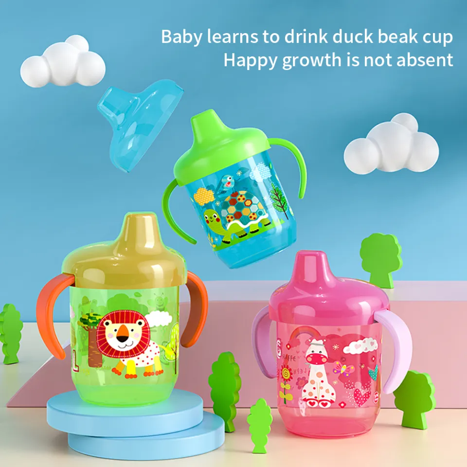 Creative Cartoon Animals Kids Baby Duckbill Cup Training Cup