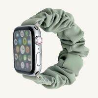 สายนาฬิกาน่ารักแบบห่วงเดี่ยว Scrunchie ใช้ได้กับ Apple Watch 38mm นาฬิกา40มม. 41มม. 42มม. 44มม. 45มม.