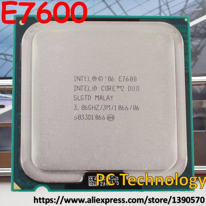 ต้นฉบับใน-e7600หลัก2หน่วยประมวลผลแกนคู่-3m-แคช3-06ghz-1066mhz-ซีพียูตั้งโต๊ะจัดส่งภายใน1วัน