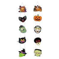 Halloween Signs 10pcs Halloween Pumpkin Wall Decals Hangable Lightweight Halloween Decals with Glue Decorative for Home Porch Wall Door Bar excellent